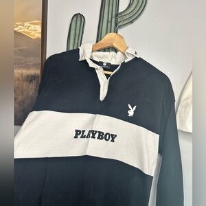 Playboy Collard Long Sleeve Shirt